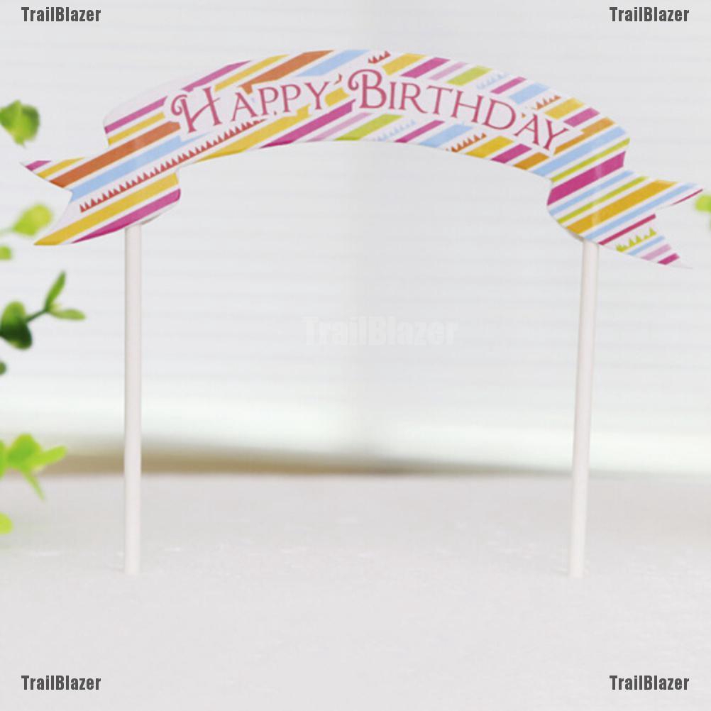 Banner Chữ Happy Birthday Trang Trí Bánh Sinh Nhật