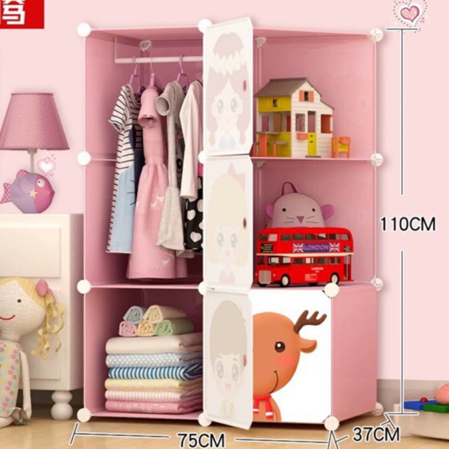 TỦ NHỰA LẮP GHÉP 4 Ô VÀ 2 KỆ GÓC ĐỂ ĐỒ ĐA NĂNG THÔNG MINH SÂU 47cm. Tặng kèm 1 treo đồ.