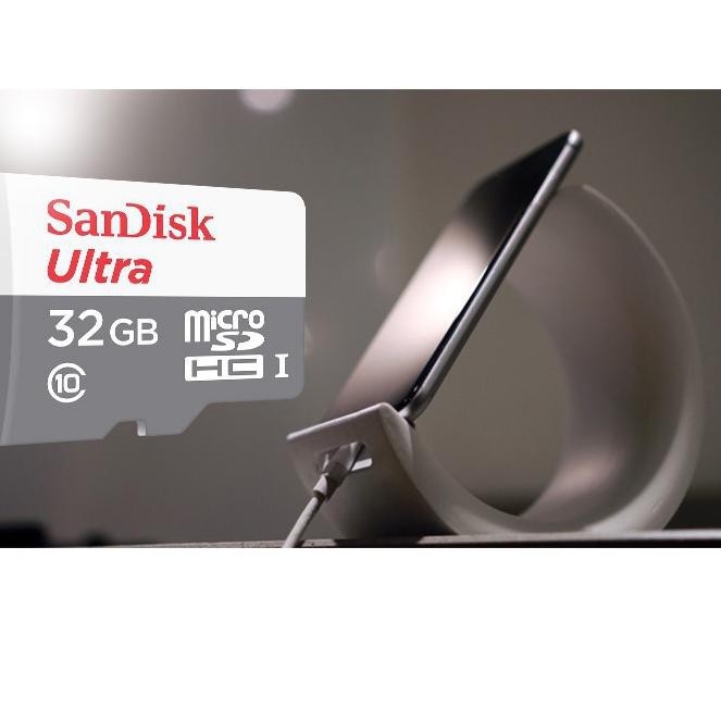 SANDISK Thẻ Nhớ Micro Sdhc Uhs-I 8 / 16 / 32 / 64 / 128 / 256gb Class 10 Lên Đến 100mbps