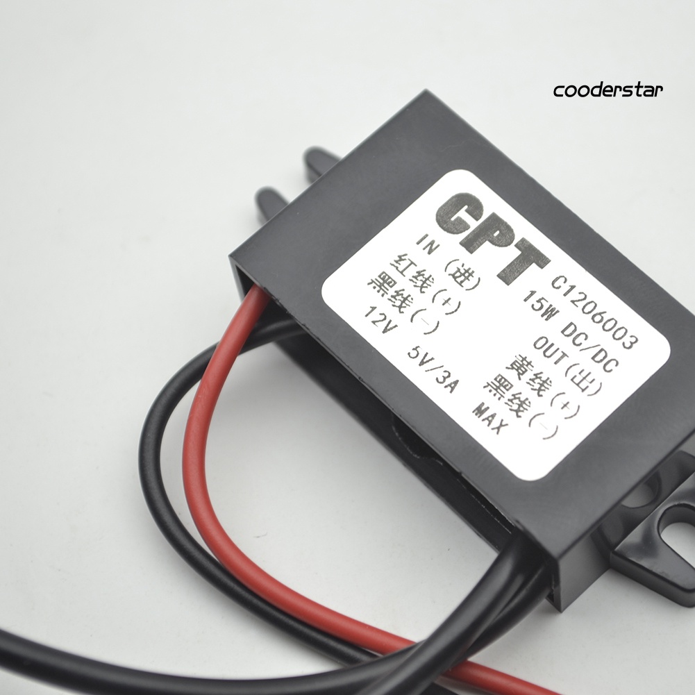 Bộ sạc chuyển đổi hai cổng USB 12V sang 5V 3A cho máy tính bảng/điện thoại