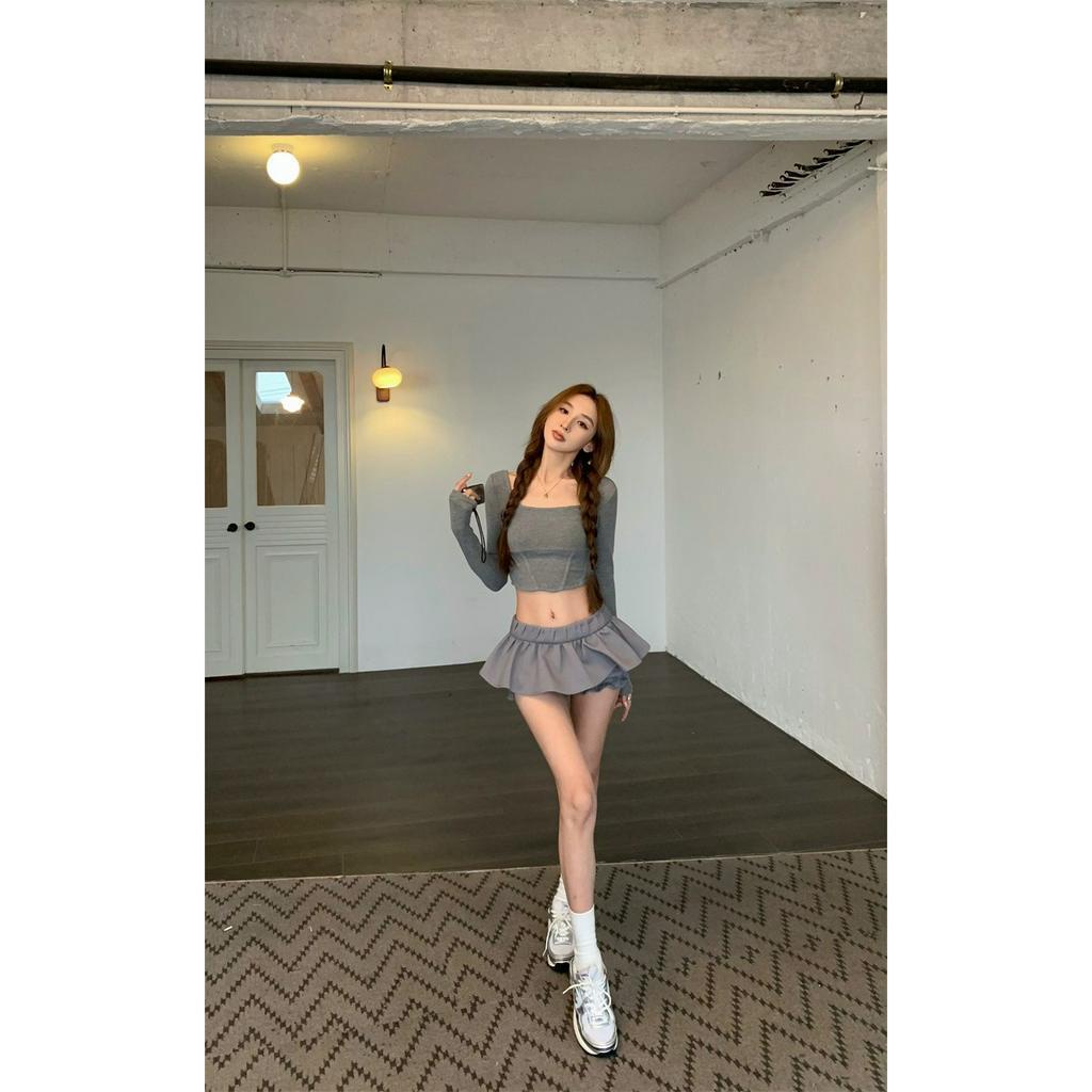 Chân Váy Ngắn Chữ a Lưng Cao Màu Đen Quyến Rũ Thời Trang Mùa Hè Cho Nữ