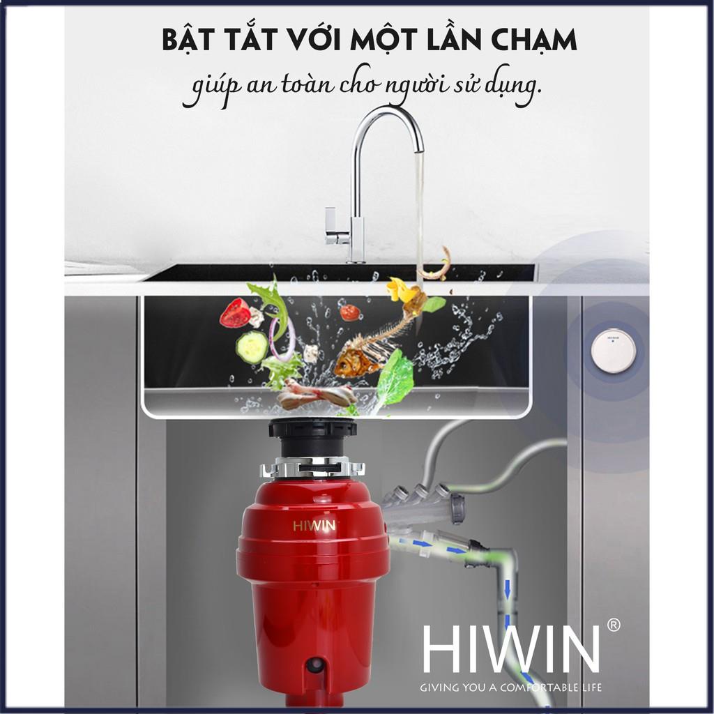 Máy xử lý rác xay rác nhà bếp cao cấp màu đỏ công suất 600W HIWIN LJ-600R