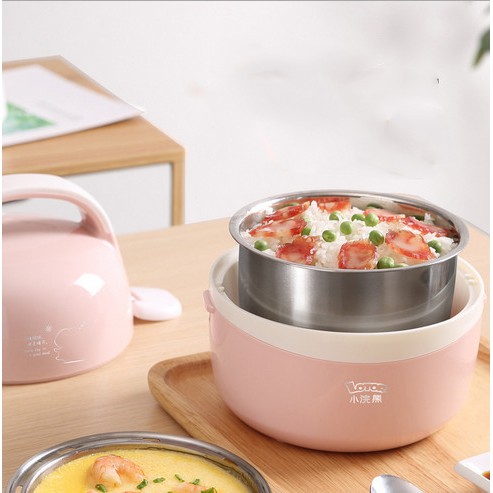 HỘP CƠM CẮM ĐIỆN VĂN PHÒNG LOTOR HAI TẦNG GIỮ NHIỆT DUNG TÍCH 1,3L | BigBuy360 - bigbuy360.vn