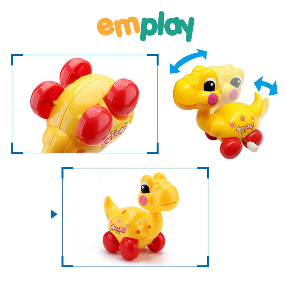 Đồ chơi khủng long Emplay chạy cót cao cấp, chất liệu nhựa ABS cao cấp và an toàn, đồ chơi cho trẻ giải trí, sáng tạo