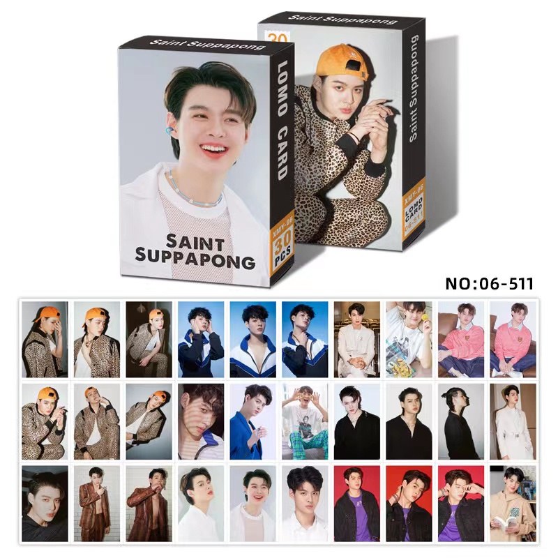 Set 30 thẻ hình diễn viên tùy chọn Jafirst/ Pond Phuwin/Frank Drake/ Joong Nine/ Saint Suppapong/ Lee Sae