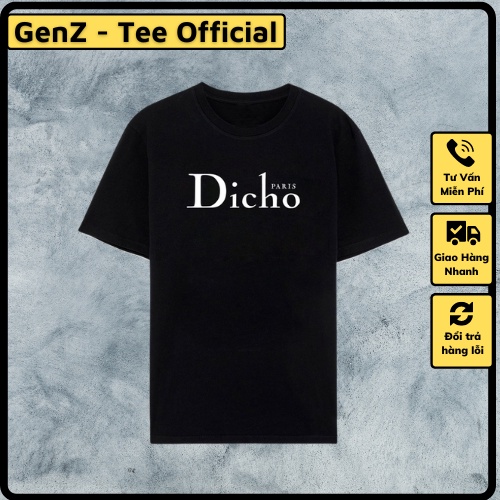 Áo thun DiCho tấu hài thương hiệu,unisex nam nữ cotton 4 chiều mặc phong cách trẻ trung, năng động