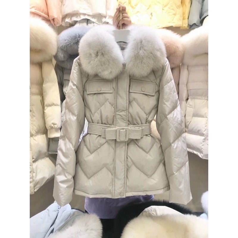 ÁO KHOÁC LÔNG VŨ DÁNG DÀI KÈM ĐAI CHUẨN-XỊN TAG MÁC❌HOT NEW❌
