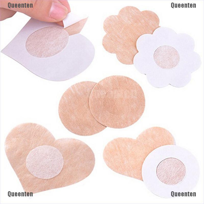 ★Queen★10pcs Heart Round Petal Adhesive Breast Nipple Cover Sticker Bra Pad Patch New