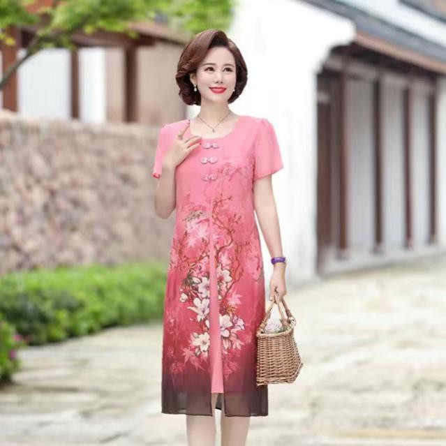 BIGSIZE– ĐẦM SUÔNG DỰ TIỆC TRUNG NIÊN, KIỂU ĐẦM SUÔNG BIGSIZE DÀNH CHO NGƯỜI MẬP, ĐẦM BIGSIZE TRUNG NIÊN U50, D3270  ཾ