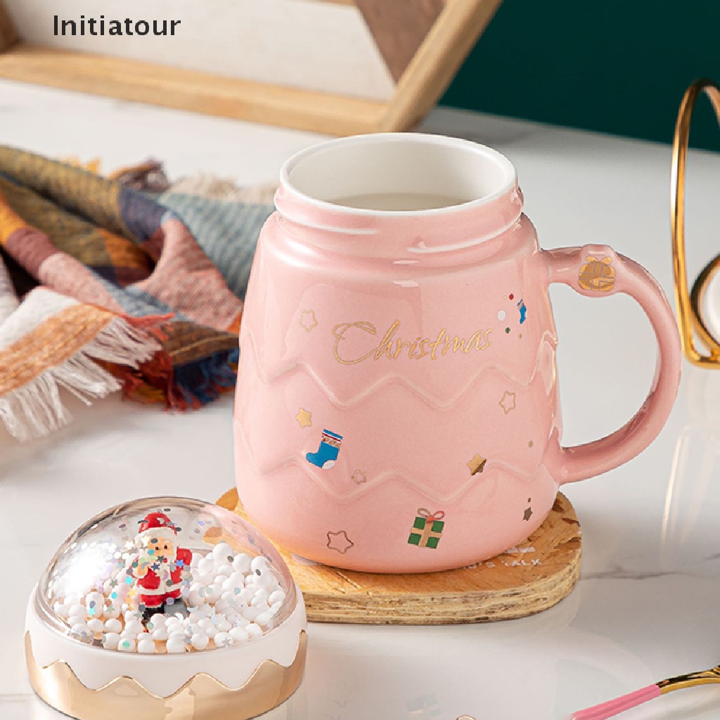 Cốc sứ họa tiết ông già noel làm quà tặng Giáng sinh
