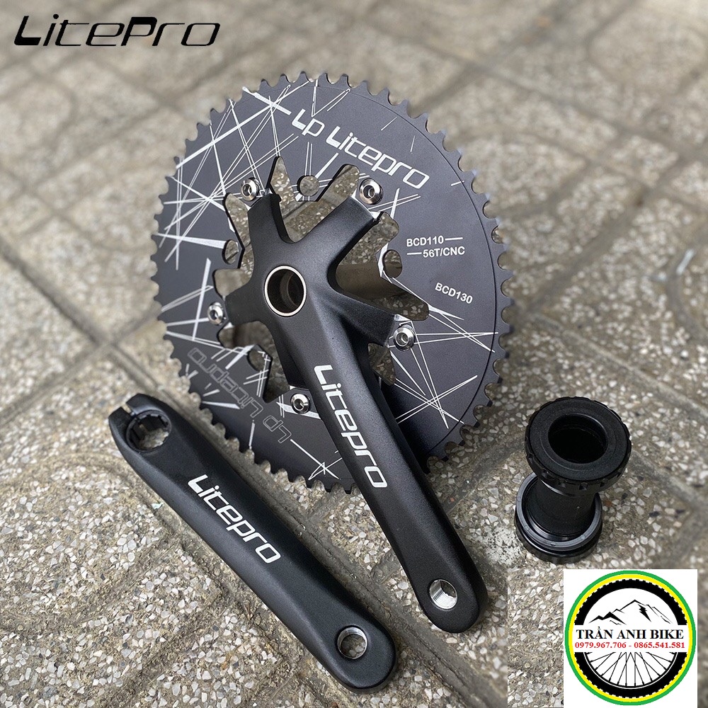 Đùi đĩa  rỗng xe đạp LITEPRO OVAL