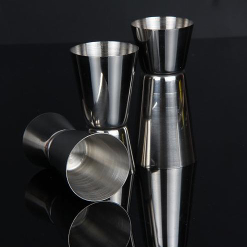 [rgfreeVN]15/30ml Stainless Steel Cocktail Shaker Measure Cup Dual Shot Drink  Measure