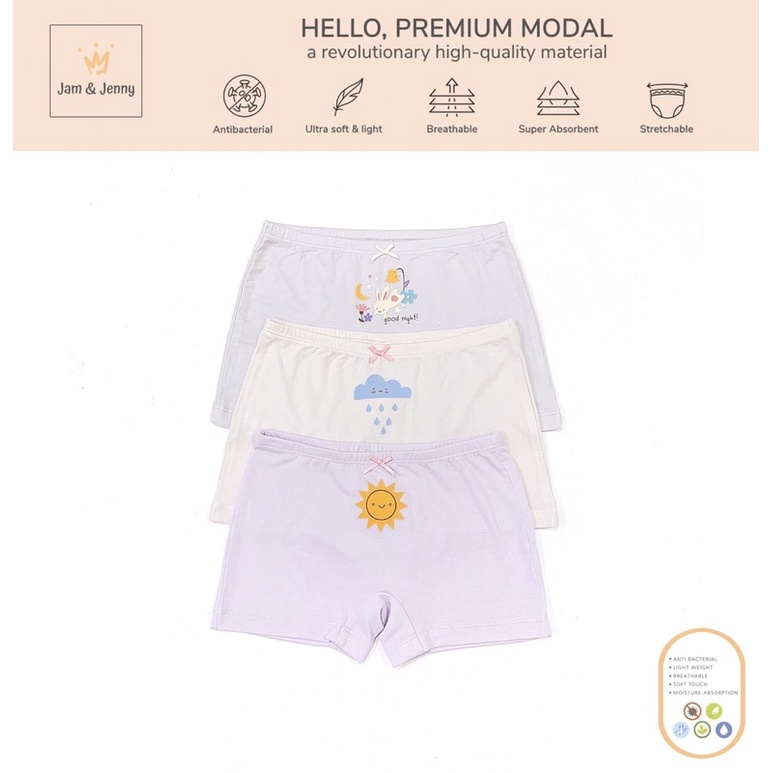 Set 3 quần chip cotton modal