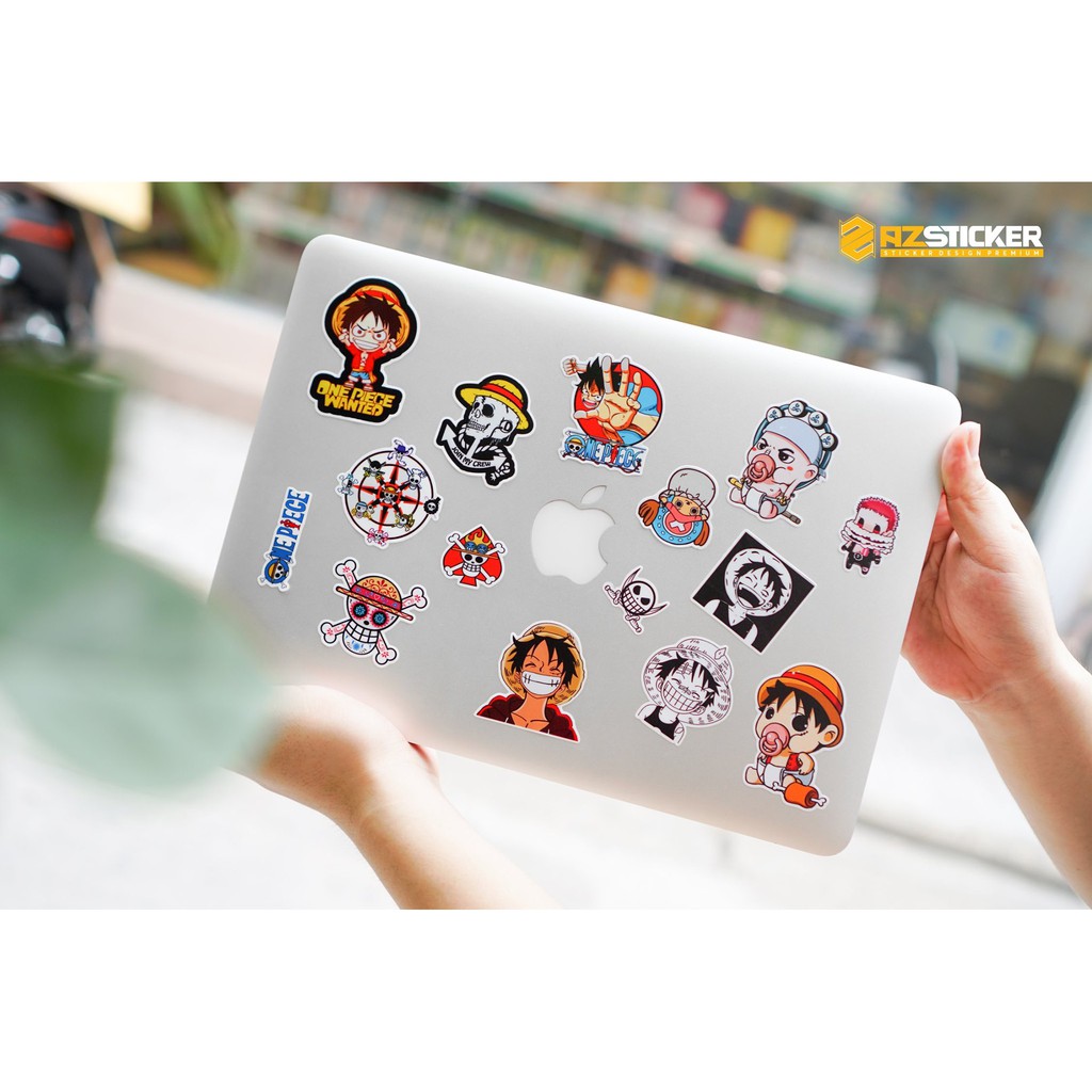 Sticker Once Piece | Nhãn Dán Sticker Chống Nước Cắt Sẵn Chất Liệu Decal Dán Mũ Bảo Hiểm Siêu Bền