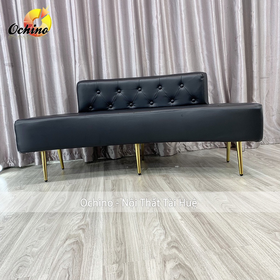 Ghế Sofa Phòng Khách, Ghế Băng Dài Cho Shop Bọc Da Cao Cấp Có Tựa Lưng ( Ảnh Thật Và Video)