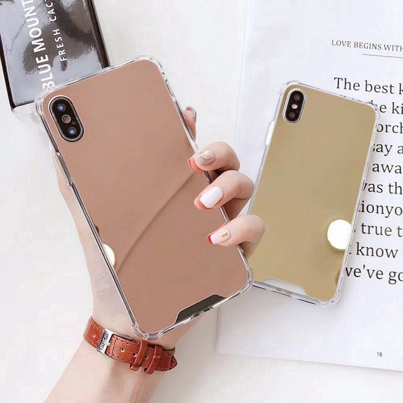 Casing Samsung Galaxy S10e S10 Lite S8 S9 S10 Plus S3 S4 S5 S6 S7 edge Plus Case Mirror Hard Case