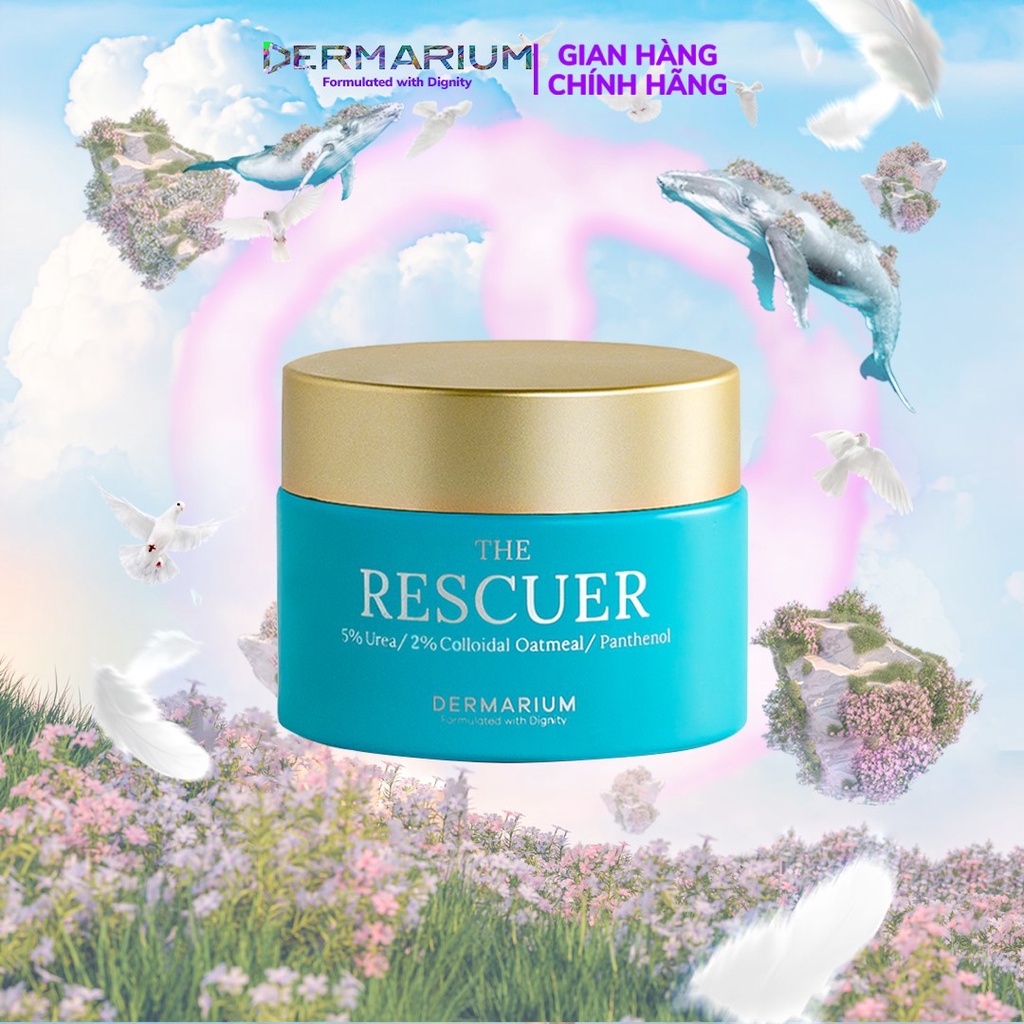 Kem Dưỡng Ẩm Dermarium Phục Hồi, Dịu Da, Giảm Viêm The Rescuer 45g