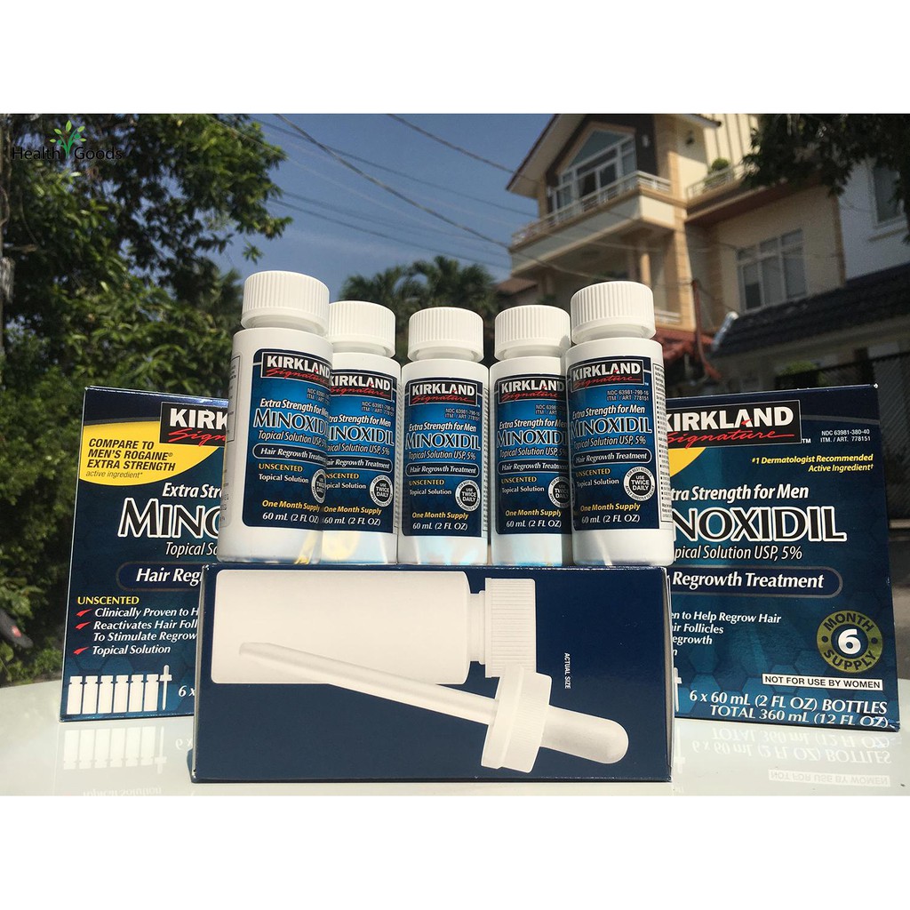 [5 LỌ] Thuốc Kinh Thích Móc Râu, Tóc Minoxidil 5% Kirkland