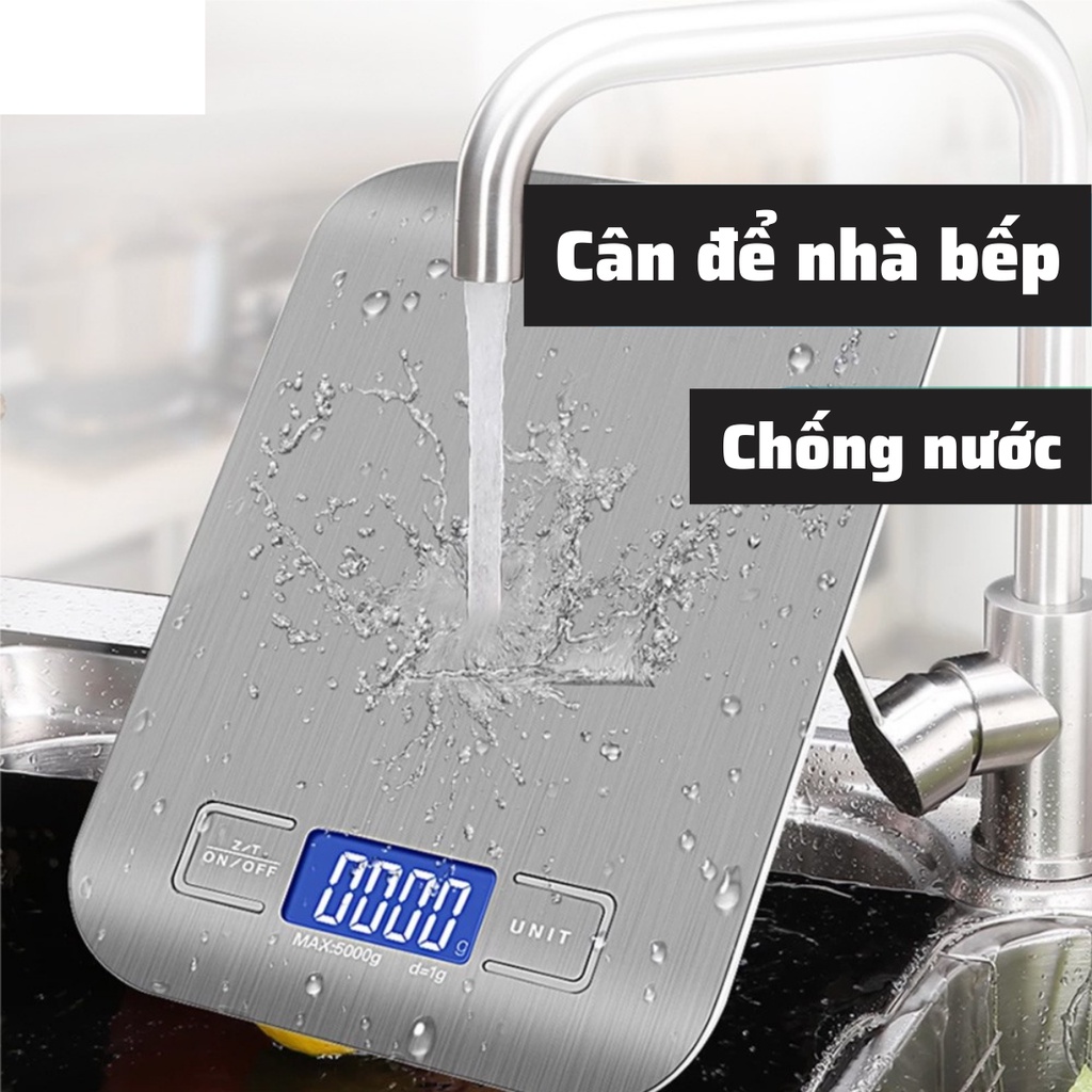 Cân tiểu ly điện tử mini N6 chống nước đinh lượng 1-10kg cân nhà bếp làm bánh nhỏ gọn độ chính xác cao