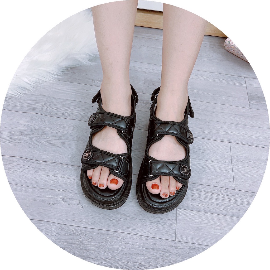 GIÀY SANDAL HỌC SINH QUAI CHẦN CHỈ XX ĐẾ 3CM