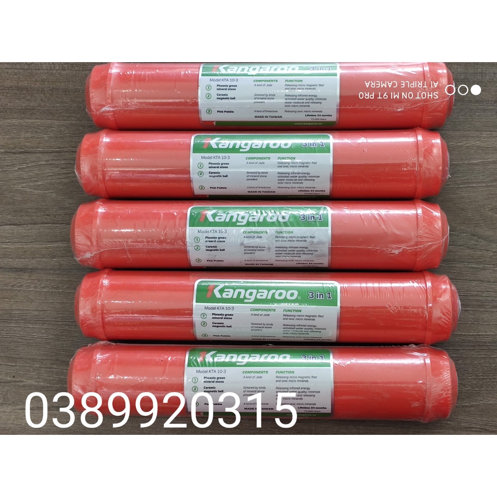Lõi lọc chức năng thay cho lõi số 5 6 7 Kangaroo Lõi 5 Lõi 6 Lõi 7 Kangaroo chính hãng