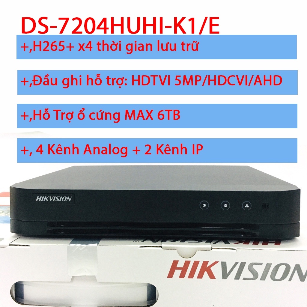 Trọn  Bộ Camera 1/2/3/4 Mắt Hikvision 5MP 2560 x 1920 Tích Hợp Míc (FULL PHỤ KIỆN LẮP ĐẶT), Tùy Chọn Ổ Cứng