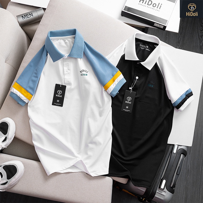 Áo polo nam cổ bẻ cộc tay, Áo thun nam cổ bẻ vải cá sấu Cotton co giãn 4 chiều chuẩn from PL05