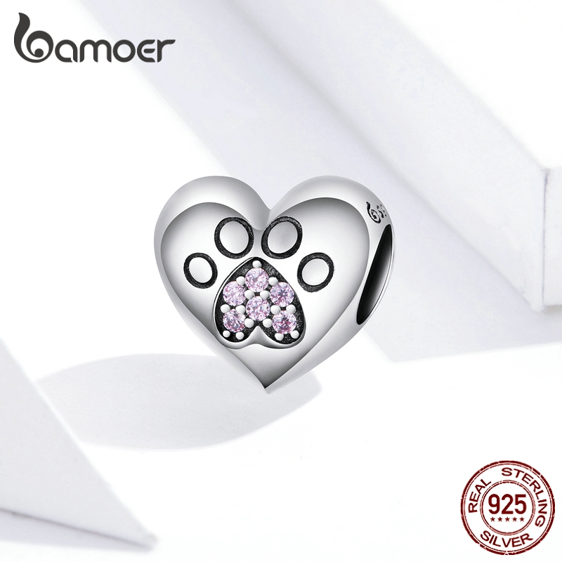 Hạt Phụ Kiện Bamoer bạc Thiết Kế Thời Trang Trang Trí Vòng Tay