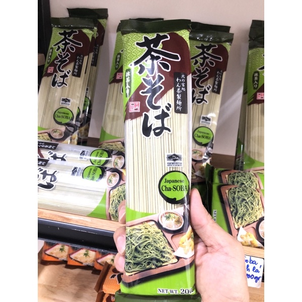 [Hàng chuyên dùng] Mì soba trà xanh (Cha-Soba) YAMAMORI - 200g