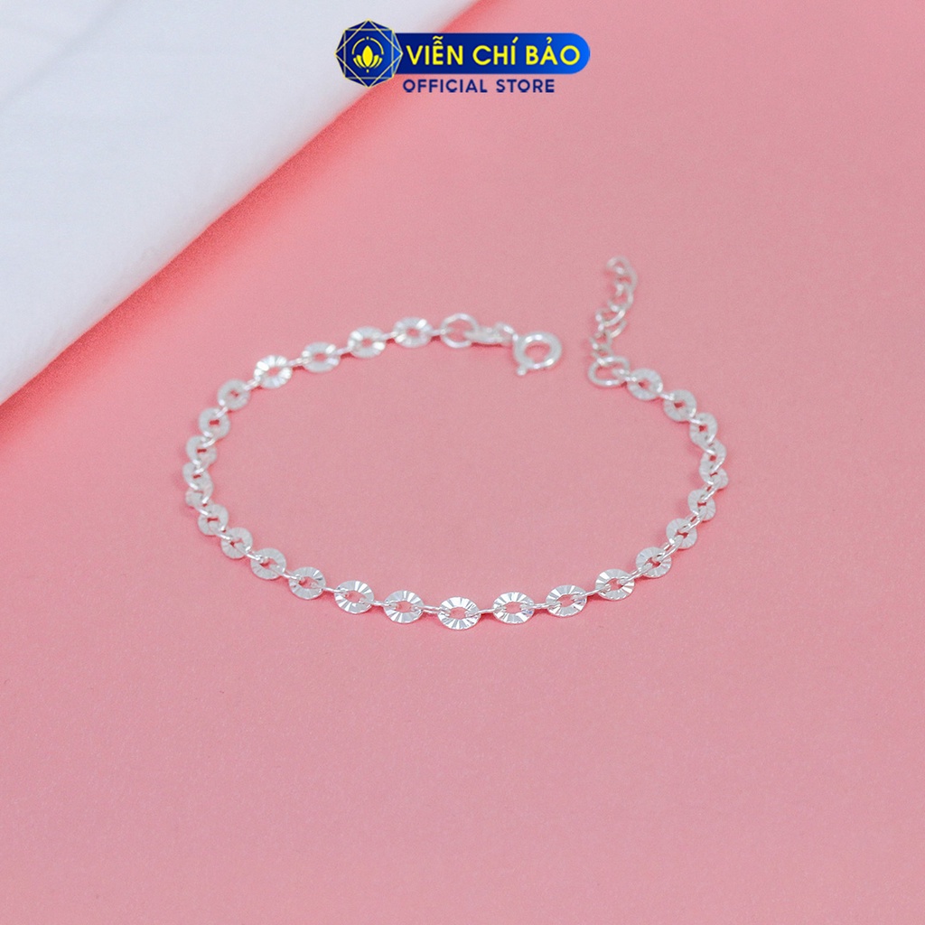Lắc tay bạc nữ Hoa nhí chất liệu bạc 925 thời trang phụ kiện trang sức nữ trẻ trung nữ tính Viễn Chí Bảo L400186