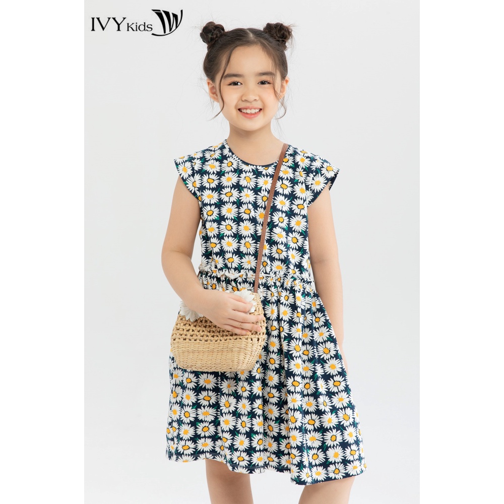 Đầm thun xòe bé gái IVY moda MS 42G1297