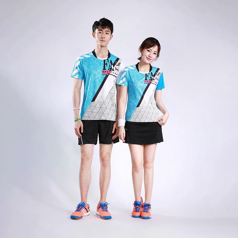 Bộ Quần Áo Thể Thao Chơi Cầu Lông / Tennis Thiết Kế Mới Năng Động Thời Trang Dành Cho Cả Nam Và Nữ