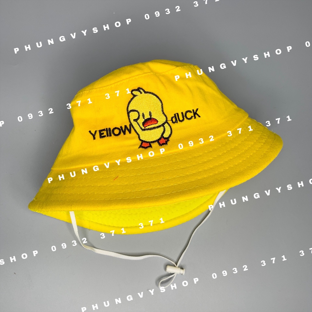 Bé 2.5-6 Tuổi/ Vòng đầu 52cm_ Mũ Bo Vành cực dễ thương CHÚ VỊT CON- Nón Tai bèo