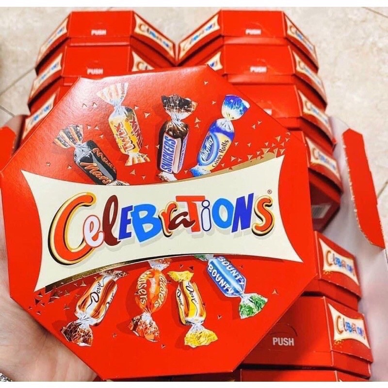 KẸO SOCOLA CELEBRATIONS MIX VỊ TỔNG HỢP SIÊU NGON - 186g hàng Đức