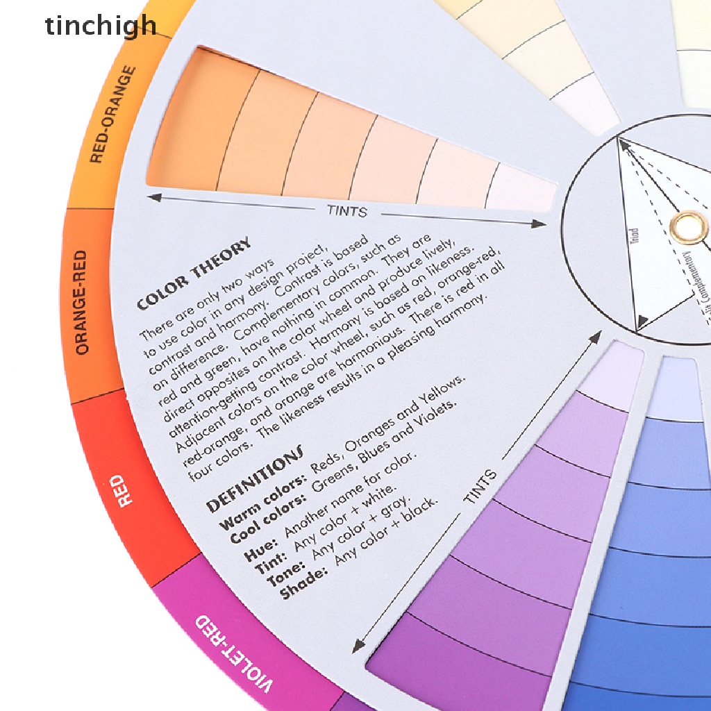 [Tichg] Thẻ Giấy Trộn Màu Mực Xăm Hình Tròn Trung Tâm Xoay Tròn Trung Tâm