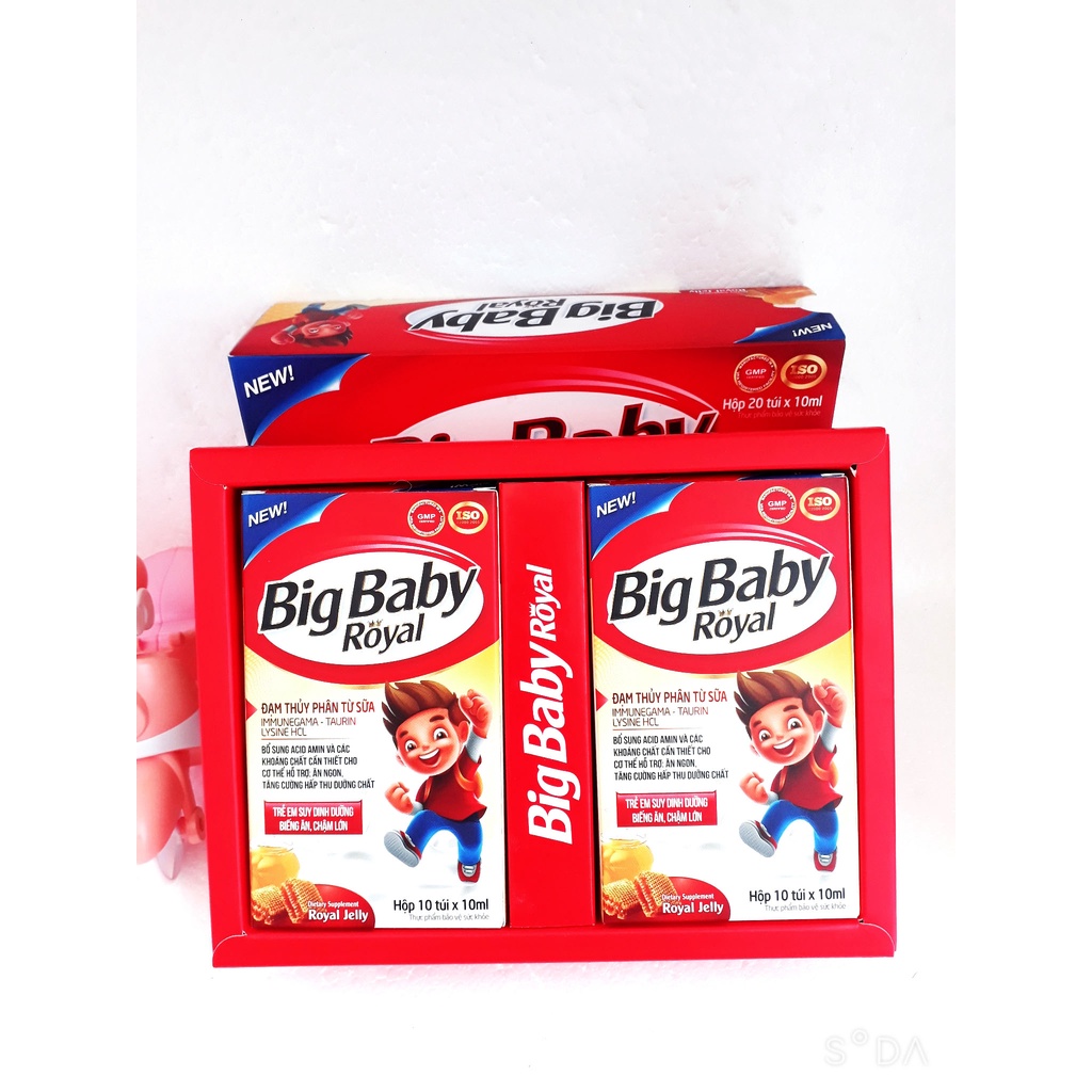 Siro Big Baby, giúp ăn ngon và tăng cường sức đề kháng cho bé. Hỗ trợ hấp thu và chuyển hóa dưỡng chất