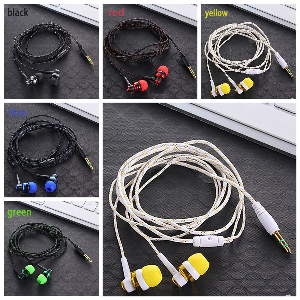 MAYSHOW Universal In-Ear Earphone Bass Stereo 3.5mm Earbuds Portable Wired Earpiece Mobile Phone HiFi Headphone