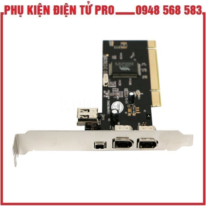 CARD PCI EX TO 1394 CARD CẮM VÀO SLOT PCI EXPRESS TRÊN MAIN TẠO RA 4 CỔNG 1394 HỖ TRỢ WIN XP, VISTA, WIN 7