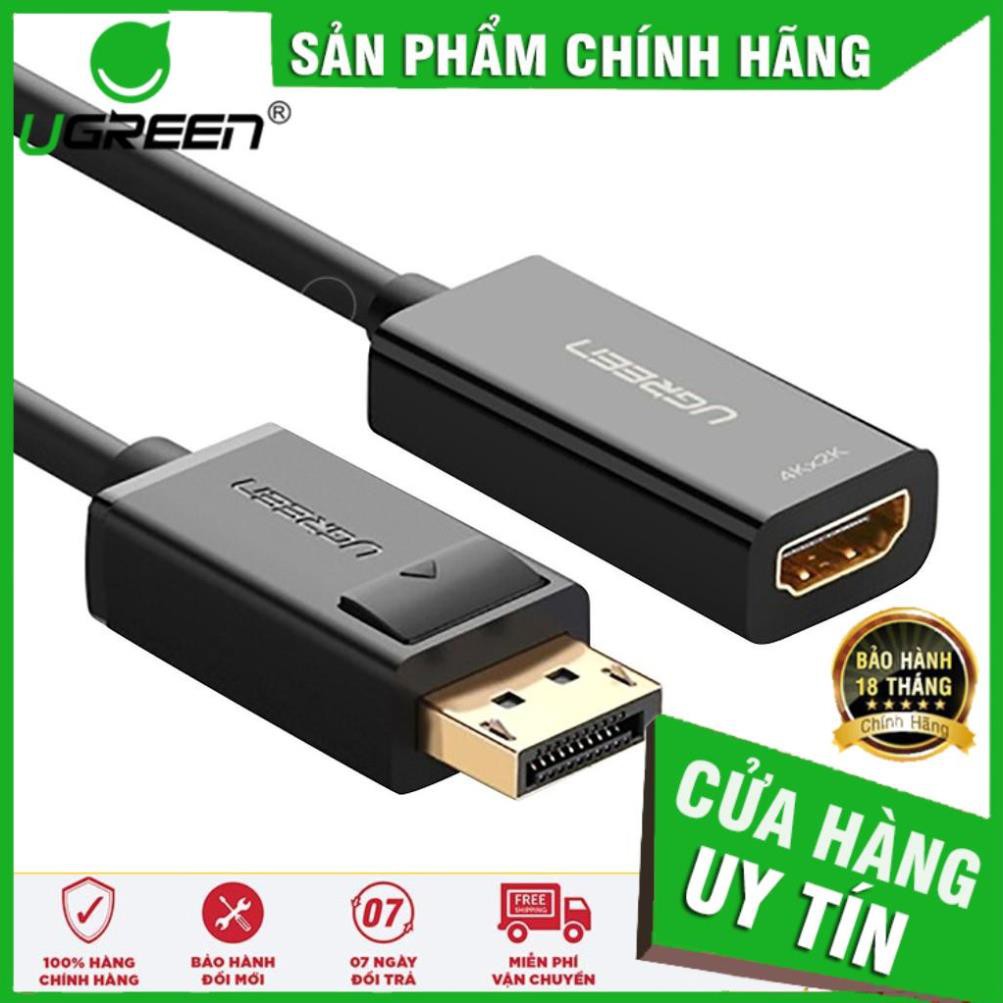 Cáp chuyển Displayport to HDMI hỗ trợ 4Kx2K Ugreen 40363 ✔HÀNG CHÍNH HÃNG ✔
