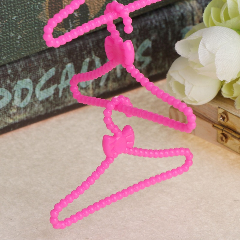 Set 10 Giá Đỡ Treo Quần Áo Cho Búp Bê