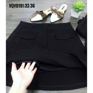 Quần váy big size phối túi
