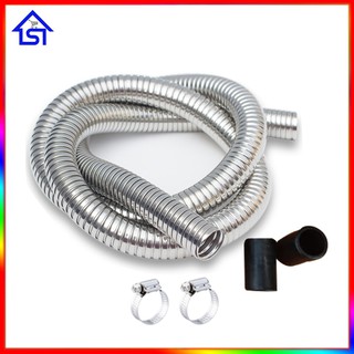 Dây vỏ bọc inox - vỏ bọc dây gas, nhập khẩu Hàn Quốc, chống chuột tuyệt đối, tặng kèm 2 cổ dê