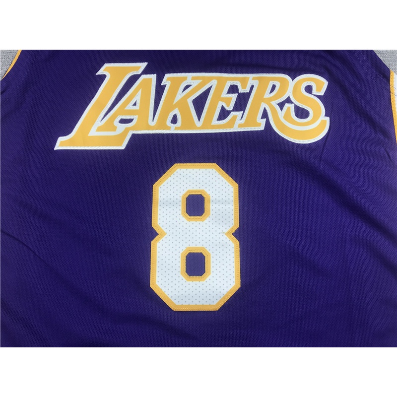 NBA Áo Bóng Rổ Cổ Chữ V Thêu Chữ Los Angeles Lakers