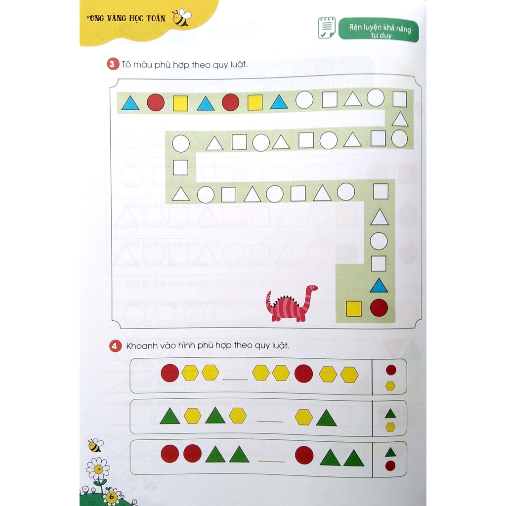 Sách Ong Vàng Học Toán Dành Cho Trẻ 4-6 Tuổi - Tập 4