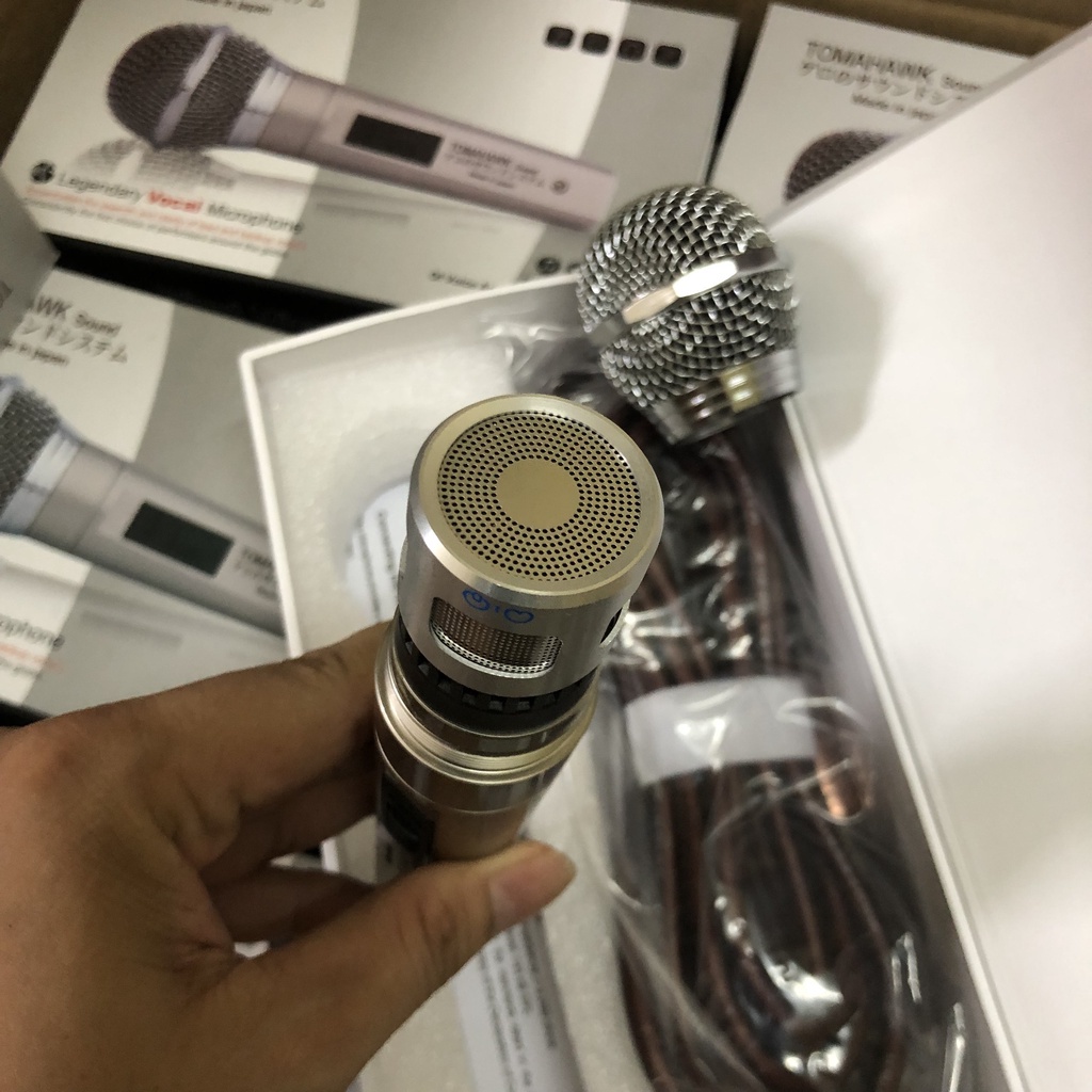 Micro Karaoke Có Dây TOMAHAWK - Chống Hú - Hát Hút Mic