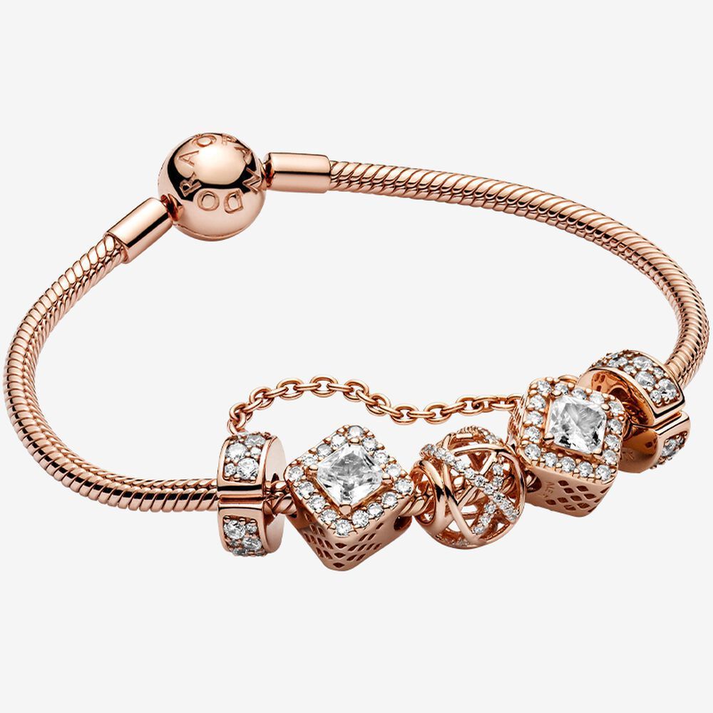 Pandora Vòng Tay Hoa Hồng Mềm Mại Đáng Yêu