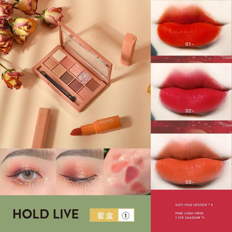 Set phấn mắt kèm son Hold Live Chocochoke Pink Sweet Perfect Suit | BigBuy360 - bigbuy360.vn