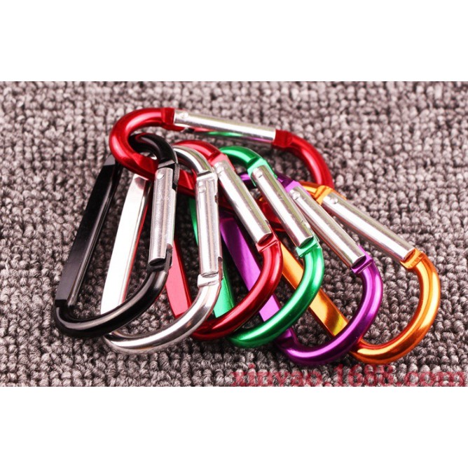 Móc Khóa bằng nhôm carabiner nhiều mẫu