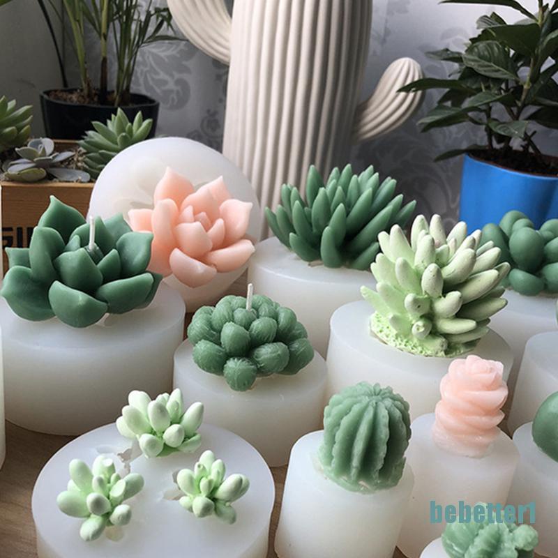 Khuôn Silicone Hình Cây Xương Rồng 3d Dùng Trang Trí Nhà Cửa