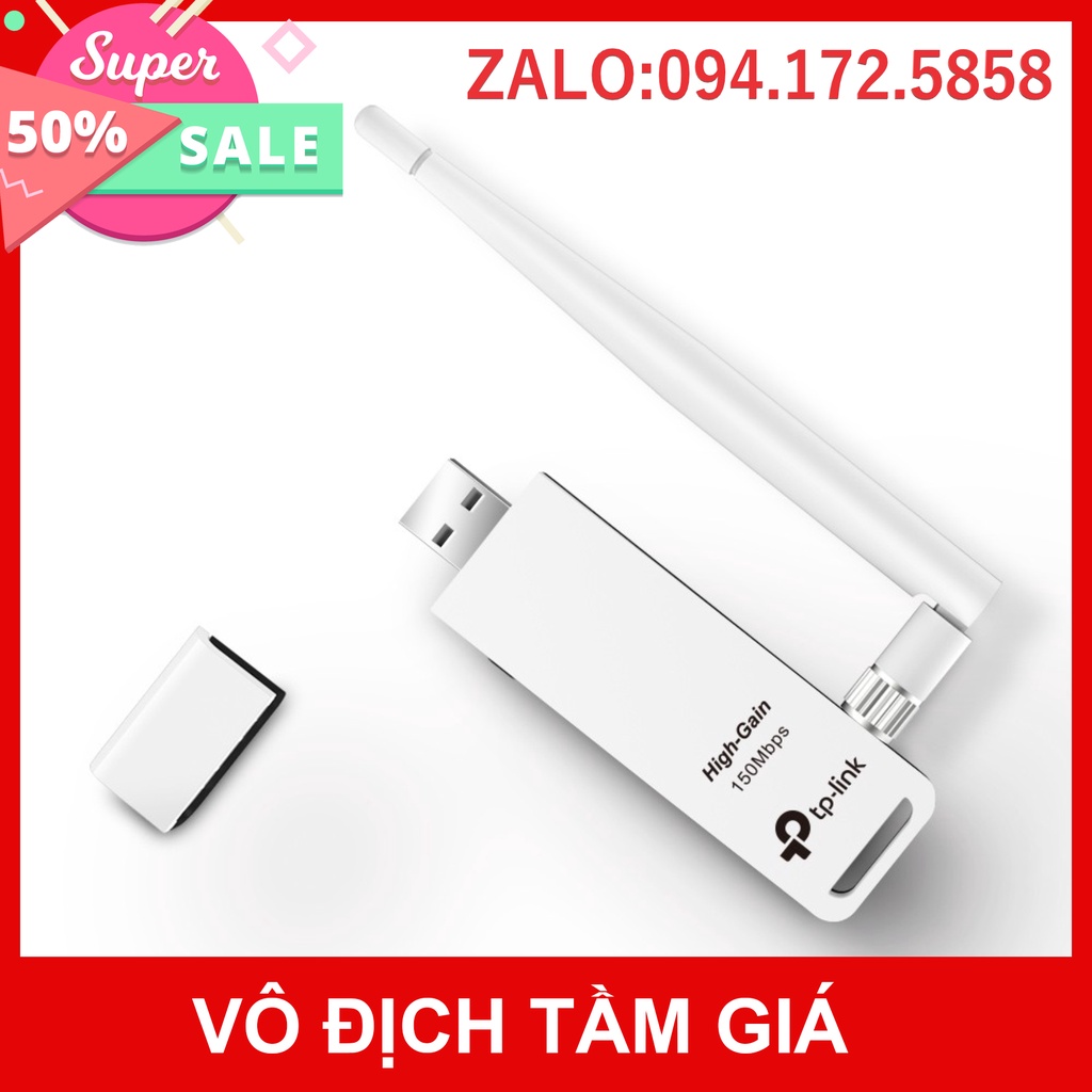 HOT - USB Wifi thu sóng TP-Link TL-WN722N có angten